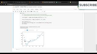 INTERACTIVE CURVE FITTING DATA PLOT IN PYTHON