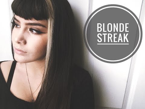 DIY Blonde Streak DIY Blonde Streak