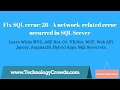 Fix SQL error: 26 - A network-related error occurred in SQL Server