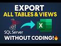 Export ALL Tables & Views from SQL Server to Excel 🔥 (No Coding Required!)