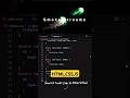 💨 Smoke Streams Effect on Cursor Move | HTML CSS JavaScript 🔥 #html #css #javascript  #shorts