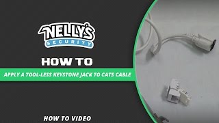 How to Apply a Tool-less Keystone Jack To CAT5 Cable