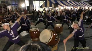 うねめの里冬花火（うねめ太鼓保存会小若組）