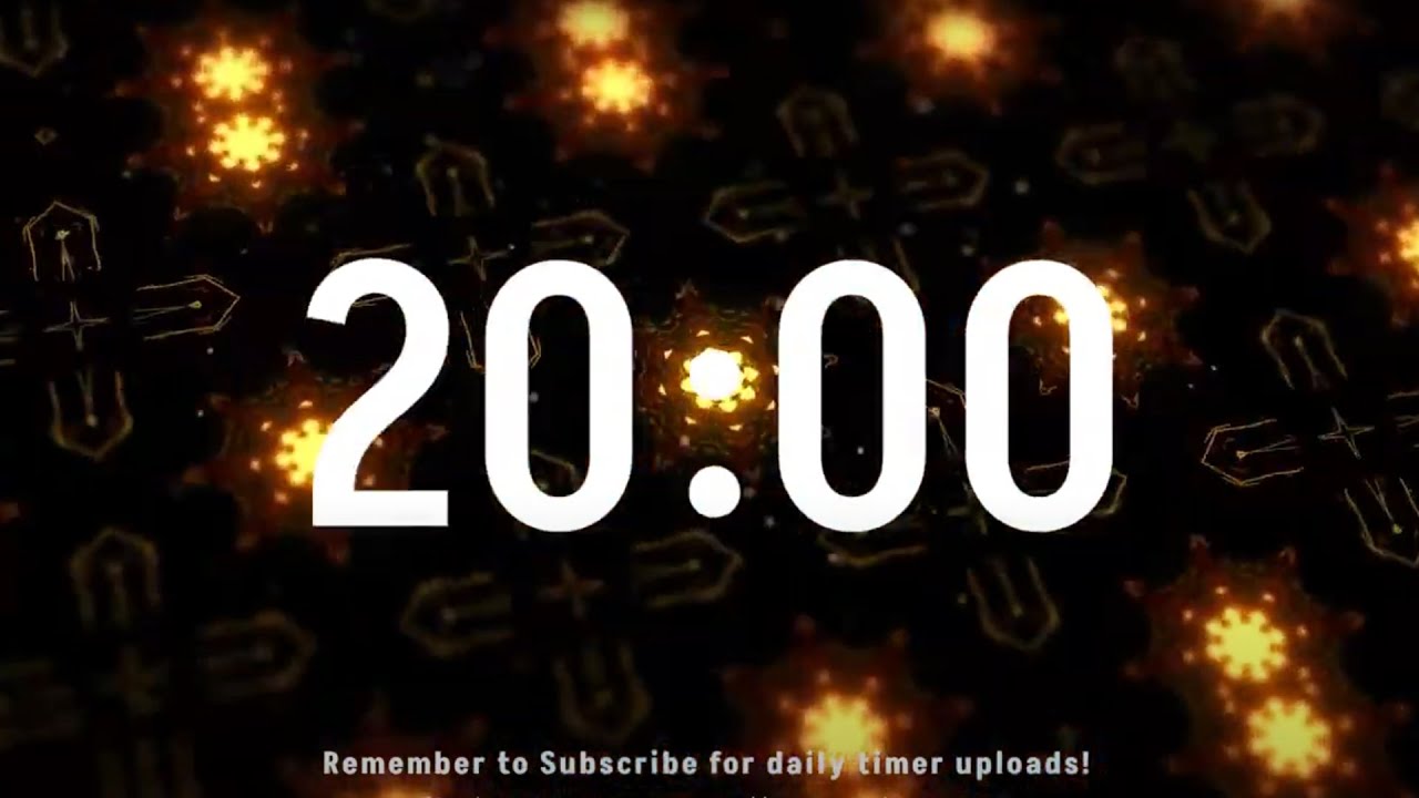 20 Minute Countdown Timer Fractal Madness Youtube Music