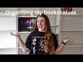 Reorganising my bookshelves