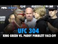 King Green, Paddy Pimblett Have Intense Press Conference Faceoff | UFC 304