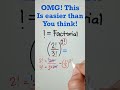 factorial hacks mathtrickstutorial maths tutorial mathematics shorts education foryou tricks