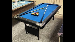 6ft Folding Leg Pool Table