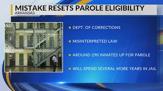 Mistake resets parole eligibility for many Arkansas inmates