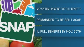Missouri and Illinois will receive full SNAP benefits for November, officials confirm