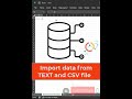 Import data from TEXT/ CSV-  Excel Tips and Tricks #shorts