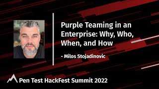 Purple Teaming in an Enterprise: Why, Who, When, and How