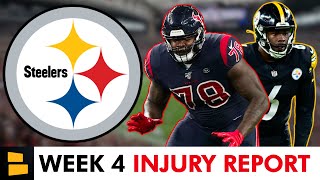 HUGE Steelers Injury Update: 2 Steelers OUT For Week 4 + Laremy Tunsil Will Not Play For Texans