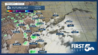 Warm temperatures persist ahead of our next monsoon pattern