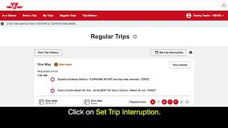 Wheel-Trans: Trip interruptions