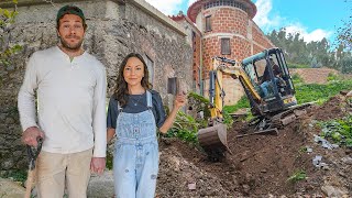 An unexpected surprise finishing a repair on our old stone house