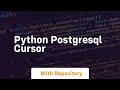 python postgresql cursor