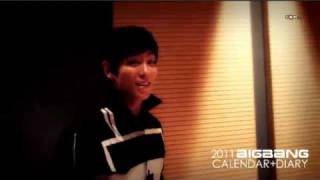 101119 Big Bang - Making of 2011 Calendar + Diary