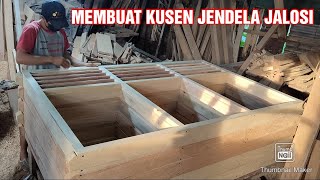 Cara membuat kusen jendela jalosi | kusen kisi-kisi | Woodworking | Nina Taristiana