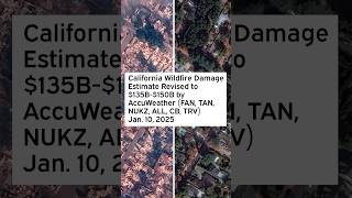 California Wildfire Damage Estimate Revised to $135B-$150B by AccuWeather#ClimateChange #LAFire