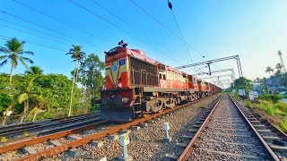 ERS Alcos Powering the north bound empty BCNA rakes.