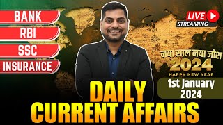 1st January 2024 Current Affairs Today | Daily Current Affairs | News Analysis Kapil Kathpal