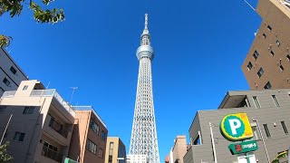 Walk from Kinshicho to Tokyo Skytree-錦糸町駅から東京スカイツリーまでの散歩-4K