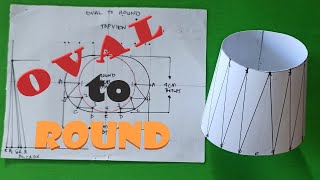 OVAL TO ROUND : How to make/fabricate it? Sheetmetal fabrication. ENGLISH Subtitle