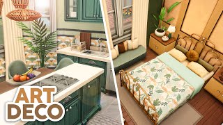 Tropical Art Deco Apartment // The Sims 4 Speed Build: Apartment Renovation
