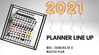 2021 Planner Line up/ How I will use my planners