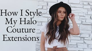 How I Style My Halo Couture Extensions - How to Curl and Blend Extensions Your Own Hair