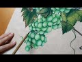 민화 포도 그리기2 공필화 포도알 디테일중심으로 두번째 포도도 취미독학 oriental painting green grape