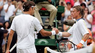 Roger Federer vs Lleyton Hewitt 2005 Wimbledon SF Highlights [DAILYMOTION LINK]