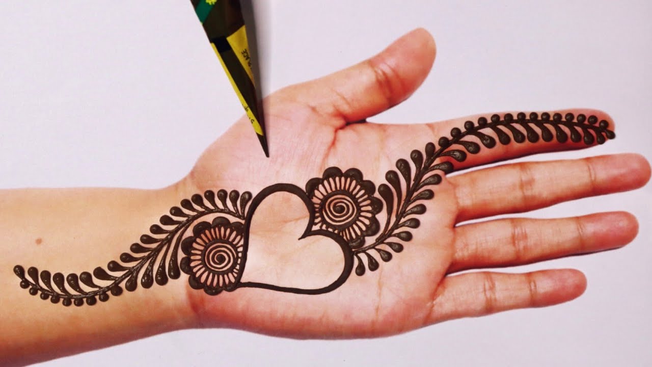 Beautiful Love Heart Mehndi Designs Stylish Mehndi Design Easymehndi