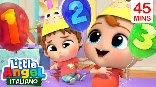 Impariamo a Contare Con Gianni ⏰😮🎲 Cartoni Animati \u0026 Canzoni Bambini | Little Angel Italiano