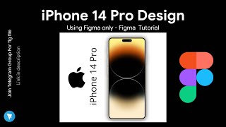 iPhone 14 Pro design using Figma - Figma Tutorial #iphone14 #figmatutorial #figmadesign #iphone14pro