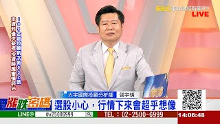 選股小心，行情下來會超乎想像《漲跌密碼》張宇明老師 20210412