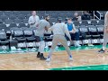 Kyrie Irving at Dallas Mavericks Practice Before Game 5 of NBA Finals at TD Garden