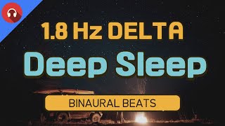 😴꿈 없는 깊고 편한 잠에 드는 바이노럴 비트 | 1.8Hz 델타파 | 8시간 | Binaural Beats | 고음질