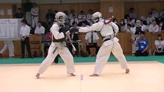 日本拳法2023西日本学生個人選手権大会 男子二段の部 決勝戦 田中 天 （関学大） VS大田  （関学大）@nipponkenpo