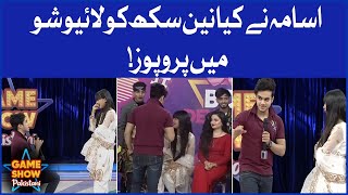 Usama Proposed Nain Sukh In Live Show | Game Show Pakistani | Pakistani TikTokers | Sahir Lodhi Show