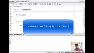 Java Swing Tutorial 14 - How to create a JList - Part 1