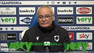 Conferenza stampa Ranieri pre Sampdoria-Inter