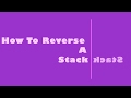 Interview Question : How to Reverse a Stack Using Double Recursion