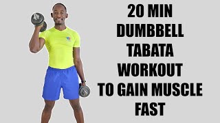 20 Minute Total Body Strength Workout to Gain Muscle Fast 🔥Tabata Workout🔥