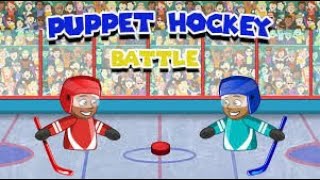 Puppet hockey math playground