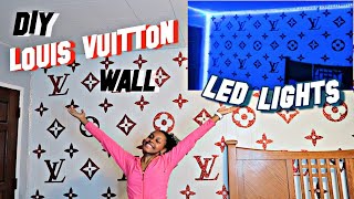 DIY LOUIS VUITTON WALL NO PAINT !