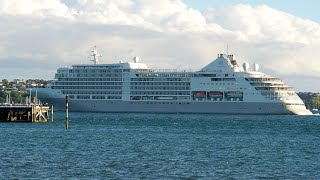 Cruise Ship SILVER MUSE Leaves Auckland 4K