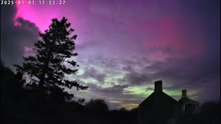 Aurora Cam LIVE Stream Timelapse - Aurora Borealis, 1st January 2025