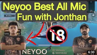 Neyoo All Mic funniest moment Subscribe for more video #neyoo  use earphone 🔞🍔 #allmic  #jonathan